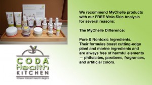 This photo displays MyChelle skin care products.