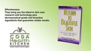 This image displays a book about beautiful skin.