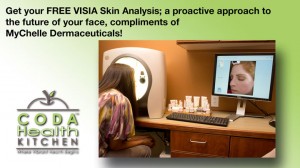 Image shows our free Visia Skin Analysis.