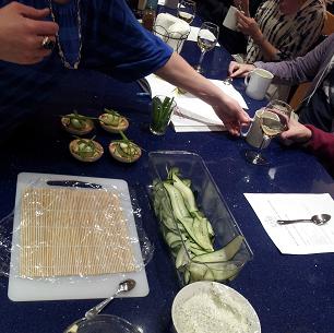 Using Cucumber to roll up your dish